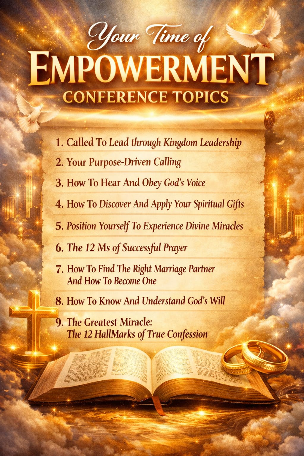 Empowerment conference topics poster